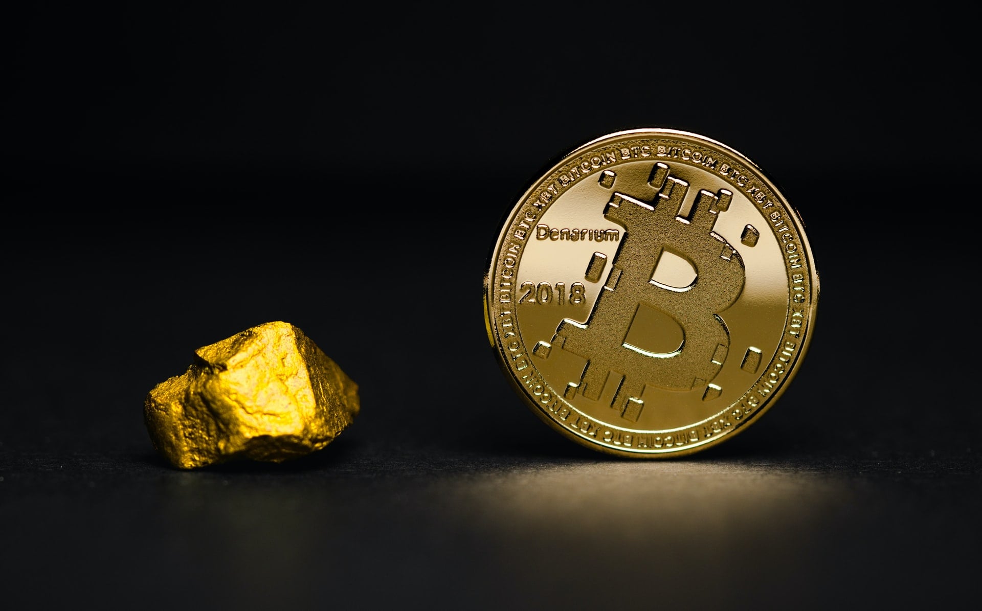 Positive Bitcoin Entwicklung gegen Gold